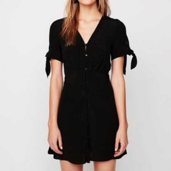 Express Dresses & Skirts - NWOT Express Small black button up dress